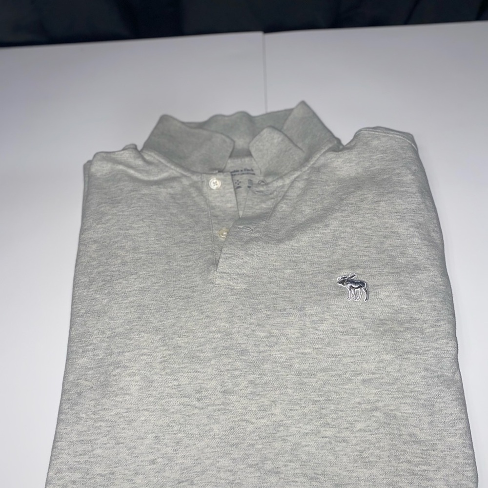 Abercrombie And Fitch Grey Polo